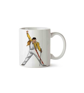 Freddie Mercury Porselen Kupa Bardak
