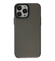 Newface Apple iPhone 13 Pro Max Kılıf Anka PC Sert Metal Kapak - Siyah
