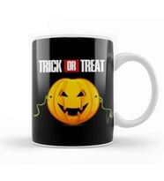 Trick OR Treat Halloween Kupa Bardak Porselen
