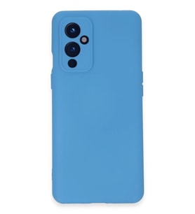 Newface One Plus 9 Kılıf Nano içi Kadife Silikon - Mavi