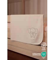 Bebek Battaniye %100 Pamuklu Nakış Detaylı (Ekru)