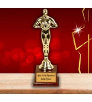 Oscar Heykelciği Kişiye Özel  Ödül Ürünü Kupa Plaket Hediyesi Büyük Boy