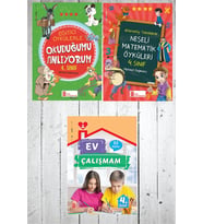 4.Sınıf Ev Çalışmalarım+Okuduğumu Anlıyorum+Neşeli Matematik Öyküleri (Karışık)