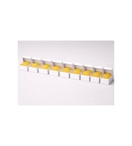Beyaz Karton Takı Kutusu 9,5x9,5x2 cm – Kapaklı Model 10 Adet + Sarı Kırpık Kağıtlı