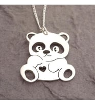 Gümüş Panda Kolye