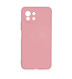 Coverzone Xiaomi Mi 11 Lite ?le Uyumlu K?l?f Z-Mara Lansman Vieri Tam Koruma Arka Kapak Kamera Koruma �?k?nt?l? P�r�zs�z Y�zey Pembe
