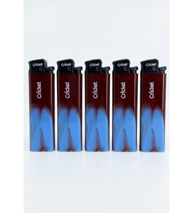 Cricket Taraftar Çakmak Orijnal Boy Taşlı 5'li SET Taraftar Çakmak - Bordo Mavi
