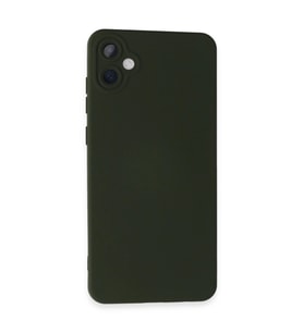 Samsung Galaxy A05 Kılıf Nano İçi Kadife Silikon - Koyu Yeşil