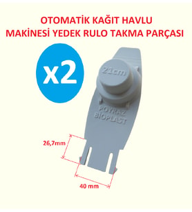 FLO 21cm Otomatik Kağıt Havlu Dispanseri Yedek Parça Beyaz 2 Adet