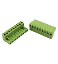 12 Pin 5.08mm Dişi Geçmeli Klemens  Yeşil