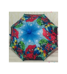 Marvel Spider-Man Avanger Örümcek Adam Spiderman Bardaklı Çocuk Şemsiyesi Kumaş (Standart)