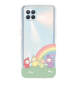 Oppo Reno 4 Lite Uyumlu Teletubbies Desenli Şeffaf Telefon Kılıfı