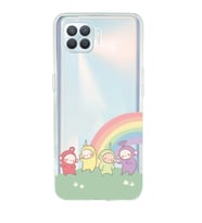 Oppo Reno 4 Lite Uyumlu Teletubbies Desenli Şeffaf Telefon Kılıfı