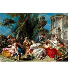 Anatolian 1500 Parça Kuş Avcıları Puzzle - Francois Boucher