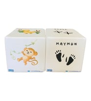 Pediaswiss Eğitici ve Geliştirici Oyun Küp Hayvan Görselleri ve Ayak İzleri Küp 14x14x14 cm