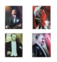 Atatürk Posteri 25X35cm Karışık - 6 adet