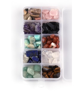 Doğal Kırık Taşlı Deliksiz 10'lu Kutulu Set