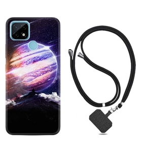 Realme C11 C21 C21Y C25Y C11 2021 Kılıf Boyun Askılı Silikon Super Planet 1797