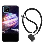 Realme C11 C21 C21Y C25Y C11 2021 Kılıf Boyun Askılı Silikon Super Planet 1797