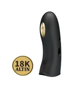 LilituShop USB Şarjlı 7 Titreşim & Elektro Soklu Klitoris Uyarıcılı Titreşimli Parmak Vibratörü