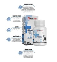 Supravet Urinary Care Kedi ve Köpek için İdrar Sağlığı Sistem Destekleyici 75 Tablet