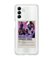 Samsung Galaxy A04S Uyumlu Stranger Things Minimalist Poster Desenli Şeffaf Telefon Kılıfı