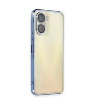 Vivo Y16 Kılıf Razer Lensli Silikon - Açık Mavi