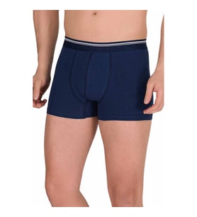 Likralı Erkek Boxer Şort Lacivert