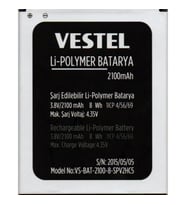 Vestel Venüs V3 5040 Pil Batarya 2100 Mah İthal