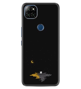 Casper Via E30 Kılıf Silikon Desen Özel Seri Ay ve Kedi 1683