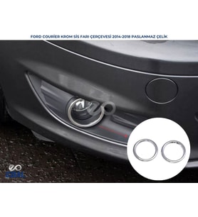 Ford Tourneo Courier Krom Sis Farı Çerçevesi 2 Parça 2014-2018 Arası Uyumlu