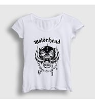 Presmono Kadın Beyaz Logo Motörhead T-Shirt 68741tt