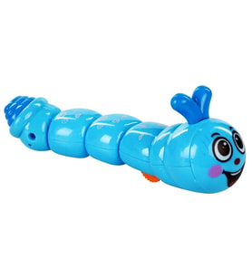 MOVABLE ROTATING CUTE TOY CATERPILLAR EĞİTİCİ OYUNCAK TIRTIL HAREKETLİ KURMALI OYUNCAK MAVİ TIRTIL