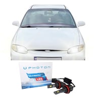 Hyundai Accent Yumurta Kasa Led Xenon Uzun Kısa Far Ampulü H4 Ultimate 9500 Lumens Yeni Seri Beyaz 1995-1999