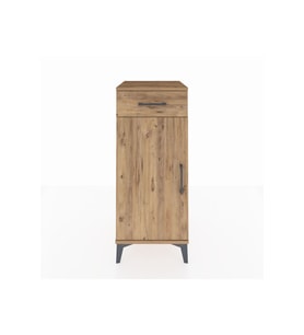Hyperion Komodin Tek Raflı Tek Çekmeceli Tek Kapaklı 44x44x106 Çam-Çam
