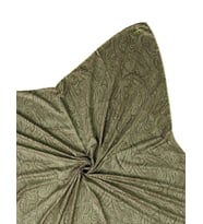 Mim Eşarp Prime Pamuk Etnik Desenli Eşarp 90x90 cm (Haki)