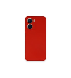 Vivo Y16 Kılıf Nano İçi Kadife Silikon - Kırmızı