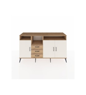 Kronos Konsol 5 Raflı 3 Çekmeceli 3 Kapaklı 176x59x99 Çam-Aytaşı/Çam