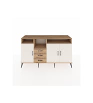 Kronos Konsol 5 Raflı 3 Çekmeceli 3 Kapaklı 176x59x99 Çam-Aytaşı/Çam