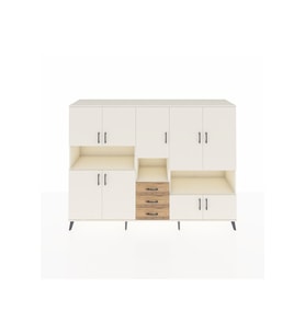 Hyperion Dolap 13 Raflı 3 Çekmeceli 9 Kapaklı 220x44x163 Aytaşı-Aytaşı/Çam