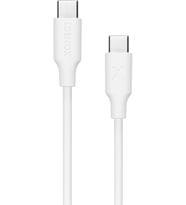 Type-C ile Uyumlu iPhone ve Samsung ile Uyumlu Hızlı Şarj ve Data Kablosu 40 cm (Beyaz)