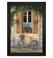 Manzara Temalı Kanvas Tablo 80 x 110 cm Siyah Çerçeve
