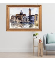 Altın Paspartulu Çerçeveli Tablo N426 (Gold)