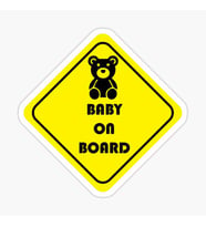 Baby On Board Arabada bebek var Oto Sticker Etiket 19CM md2
