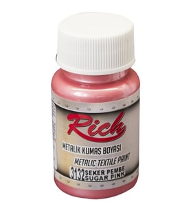 Rich Metalik Kumaş Boyası 50 cc. 3132 ŞEKER PEMBE