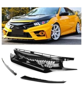 Honda Civic Uyumlu Ön Panjur Seti Fc5/Fk7 (2015-2021)