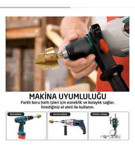 Plastik Boru Genişletme Havşa Seti 3 Parça 15-31 MM