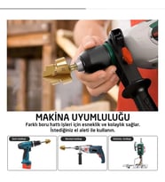 Plastik Boru Genişletme Havşa Seti 3 Parça 15-31 MM