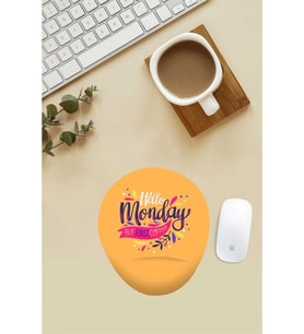 Monday But First Coffee Yazılı Bilek Destekli Mouse Pad