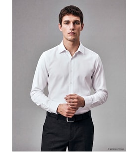 LCW BUSINESS Beyaz Slim Fit Oxford Erkek Gömlek